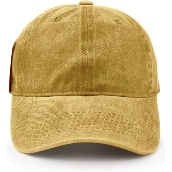 Cap, Justerbar Cap utomhus Unisex Hip Hop Casual Hat Snapback Cap(gul)