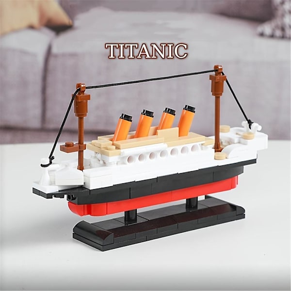 Titanic Mini Modell Byggklossar Leksaker Micro Titanic Tegel Leksak Gåvor För Vuxna Barn Pojkar Flickor