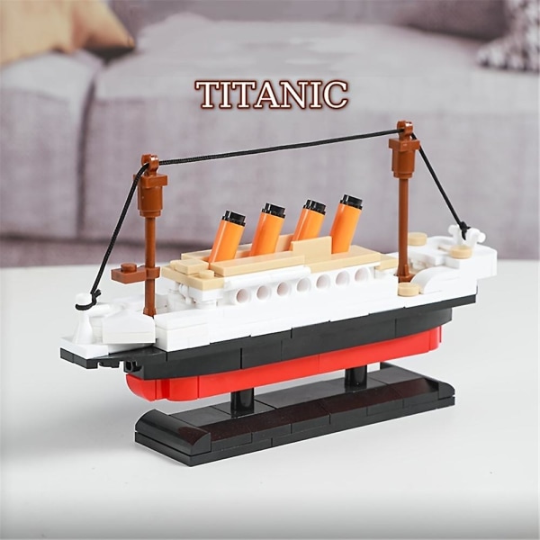 Titanic Minimodell Byggklossar Leksaker Micro Titanic Brick Leksakspresenter För Vuxna Barn Pojkar Flickor
