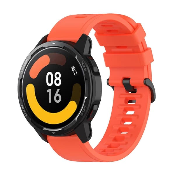 Silikonerem til Xiaomi Watch S1 Active / Watch Color 2 Orange Red