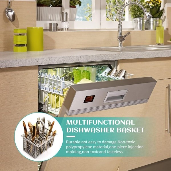 Bestickkorg för diskmaskin, universell bestickkorg för diskmaskin, för Hotpoint 99673-8729, C00257140, C0038660, Indesit, Whirlpool-WELLNGS