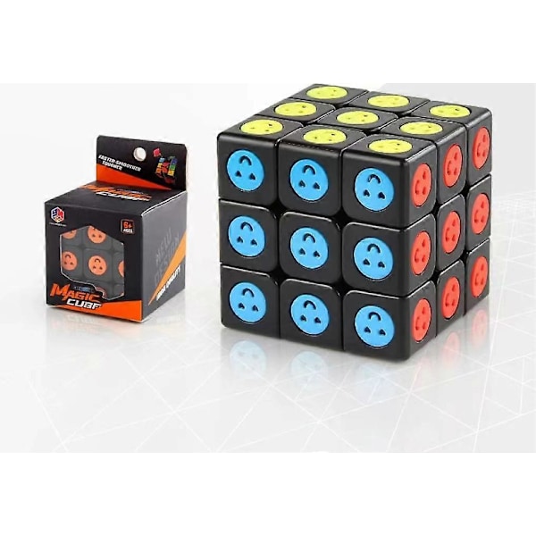 3x3x3 Pyraminx 3&times;3 Magisk Cube Speed Puzzle Leke for Barn 3X3 Speil Cubo Magico Prikk Sirkel Svart Bakgrunn Cube Puzzle D