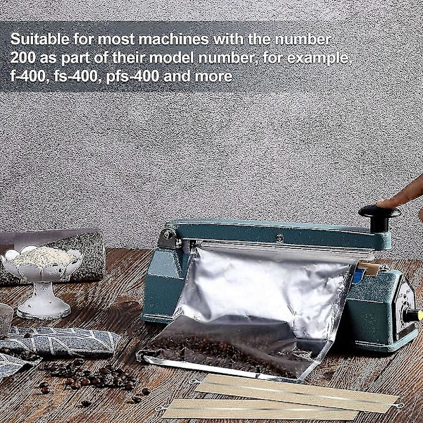 10 st Impulse Sealer Impulse Sealer Värme Service Reservdelar Kit För -400