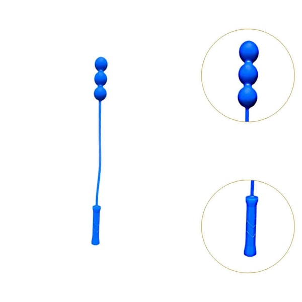 Tennis Serve Master Bærbar Let at Håndtere Tilbehør Træningsværktøj 1 Bold Blue 3 Balls