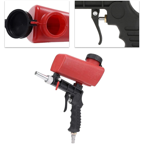 Pistol Bærbar luft, pneumatisk blæsepistol Lille luftblæsningsværktøj hånd 90psi, til sandblæsningspolering