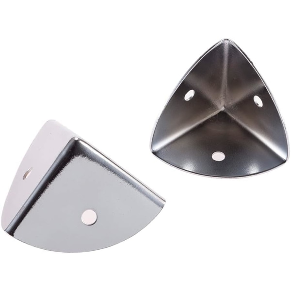 8 stk jernkasse hjørner sølv hjørnebeskytter stamme aluminiumsboks møbler liten vinkelbeskyttelse (stor)