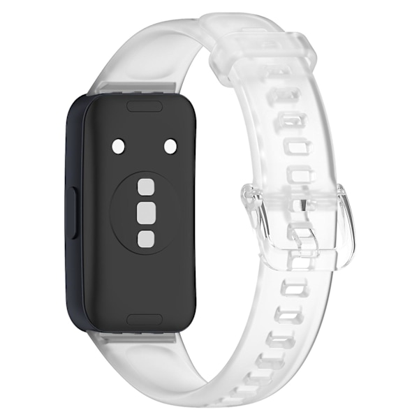 Huawei Band 8 silikoniranneke, vedenkestävä pehmeä kellon ranneke Transparent Type C Huawei Band 8