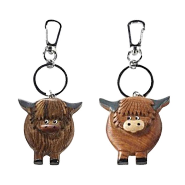 Highland Cow Nøglering Sødt Highland Cow Print Dekor Highland Cow Badeværelsesdekor Highland Cow Gaver