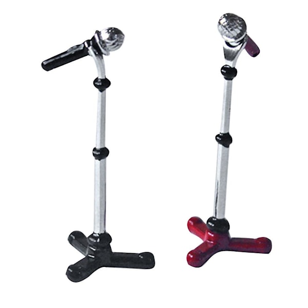 2 set mikrofoner barn hus mikrofon modell mini mikrofon modell mikro landskap tillbehör