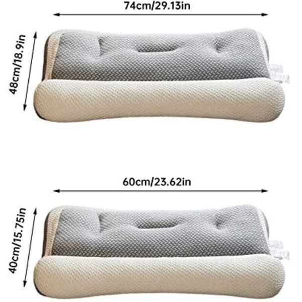 Ergonomisk nackkudde - LUSKYKA® - Nackstöd - Memoryskum - 6 anatomiska zoner