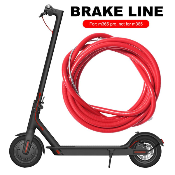 Rød scooter bremsekabel ståltråd Elektrisk scooter bremseledning udskiftningskabel til Xiaomi M365 Pro tilbehør
