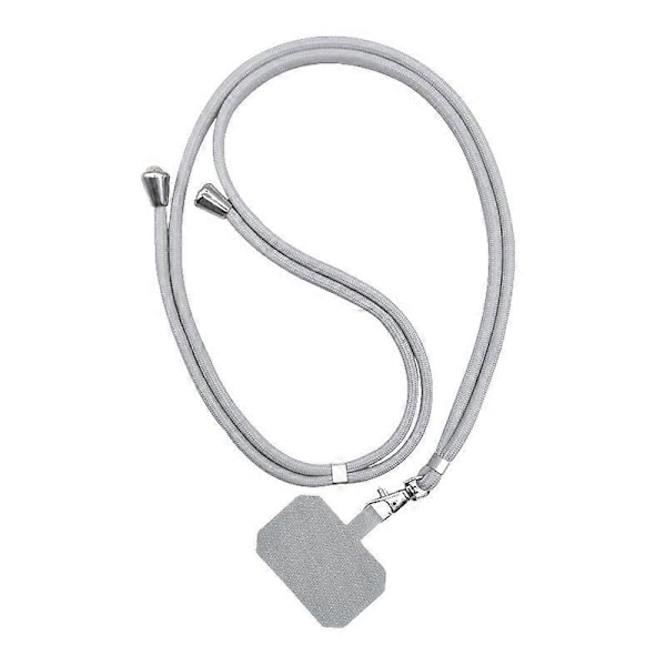 2 STK Telefon Lanyard med Kort Light Gray