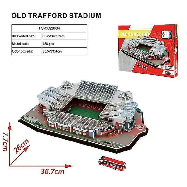 3D-palapeli Old Trafford 138 palaa 30,5x23x4cm