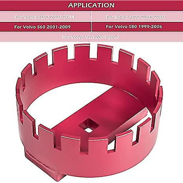 69800 Brændstofpumpe Socket Tool Lock Ring Fjernelsesværktøj Til Volvo S60 2001-2009, S80 1999-2006, V70 2001-2007, Xc70 2003-2007 Og Xc90 2003-2014-luckbaby