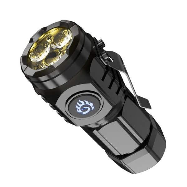 Kolmisilmäinen Monster Mini taskulamppu, LED-taskulamput High Lumen Ladattava S62