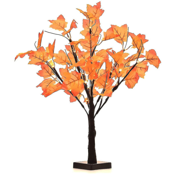 Kunstig Maple Tree Light Bordplate Høsttre For Thanksgiving Festival dekorasjon