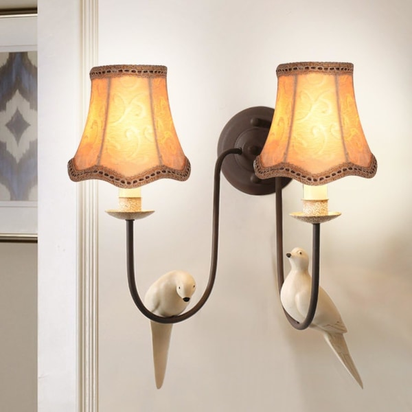 6 set Clip On lampunvarjostinsarja Little Upright kynttiläkattokruunu lampunvarjostin (keltainen, 6 kpl set )
