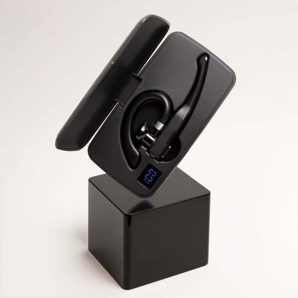Forever trådløst headset BH-100 med opladningsetui sort