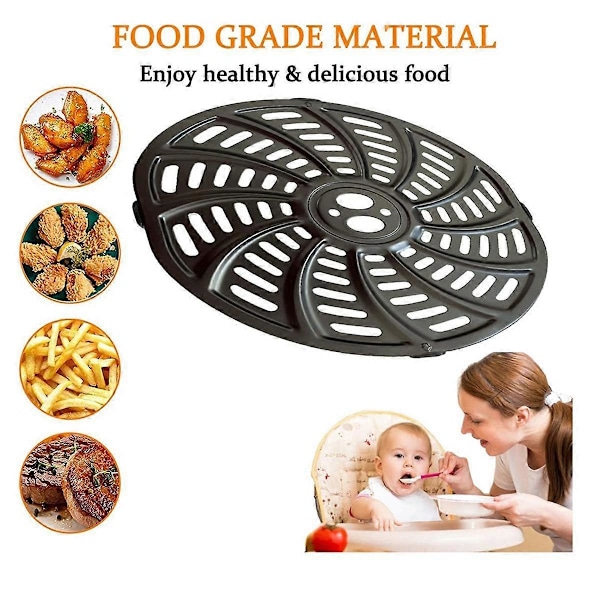 Perforert Hjemme Rack Erstatningsdeler Oppvaskmaskin Air Fryer Grillpanne Brett for 6QT Gourmia GAF698/G