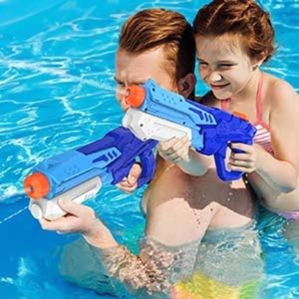1 vattenpistol för barn Kraftfulla vattenpistoler med 600 ml stor kapacitet och 10 m lång räckvidd för barn pool utomhusleksaker på stranden