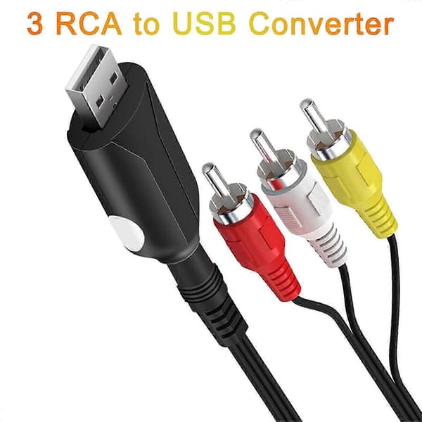 RCA AV-kabel 3RCA til USB 2.0 Video- og lydkort Ledning Hann til Hann