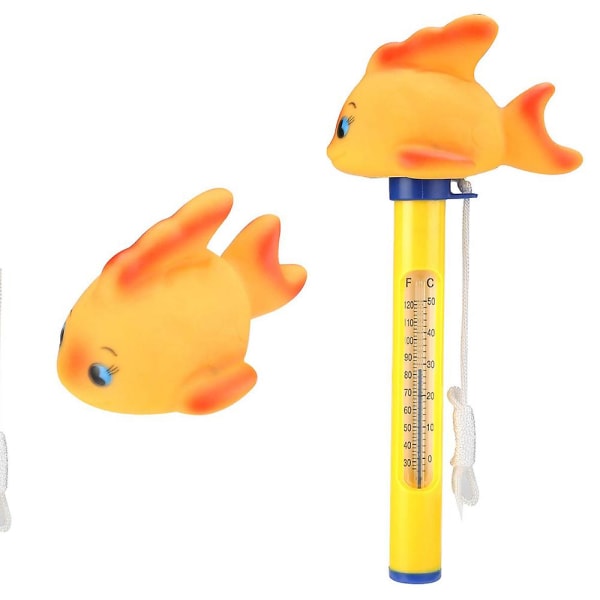 Flytende bassengtermometer, svømmebassengtermometer med snor