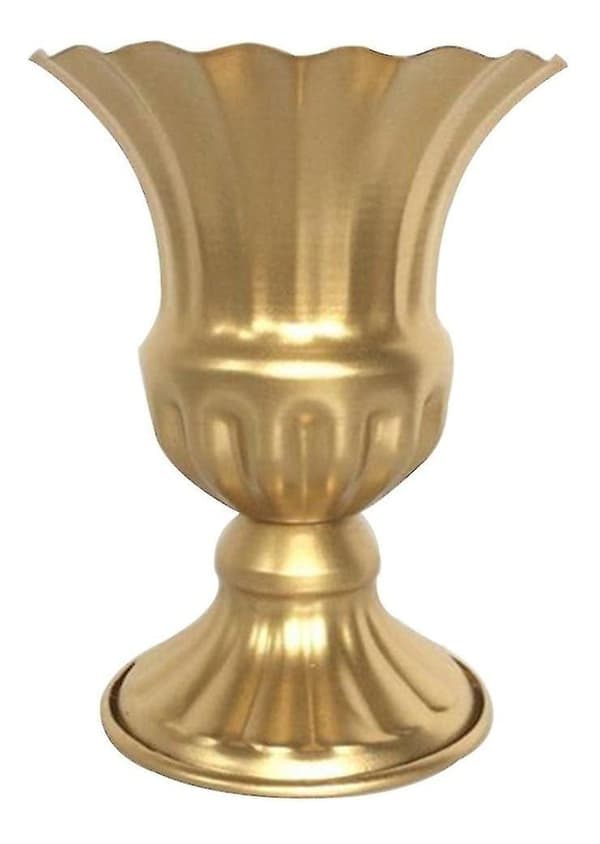 Elegant Retro Metall Blomvas Retro Metall Blomvas (guld) (1 st)