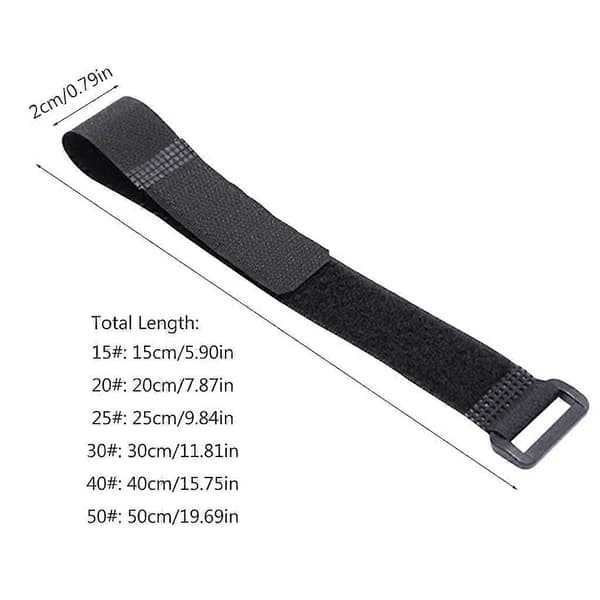 10 stk. Multifunksjonelle Kabelstropper Gjenbrukbare Festestropper 15cm