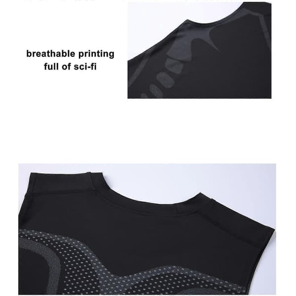 Version Ionic Formende Vest, Ærmeløs Ionic Formende T-shirt til Mænd Grey L