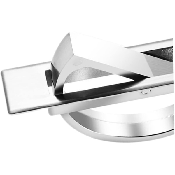 Inet handtag försänkt dörrhandtag 180 graders rotation Kraftig metallhandtag borstad, kökshandtag (silver) (1 st)