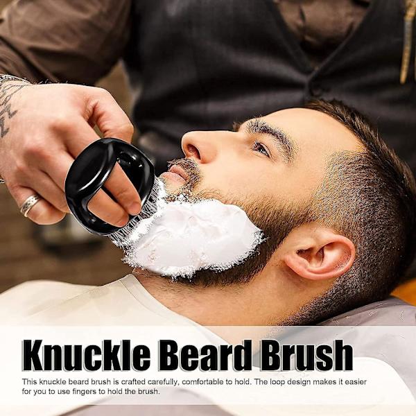 Knuckle Brush, Mjuka Flexibla Borst, Ring Design Handtag, Lätt Att Hålla, Abs Plast Kvast, Lätt Och Bärbar, Inte Lätt Att Knäcka Knuckle Beard