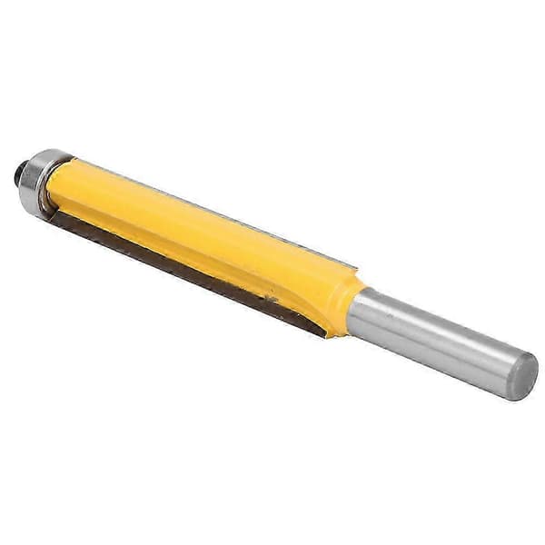 8 mm skaft fræser bit træbearbejdning fræser med leje planfræser bit til trimning (8*12.7*63.5 mm)