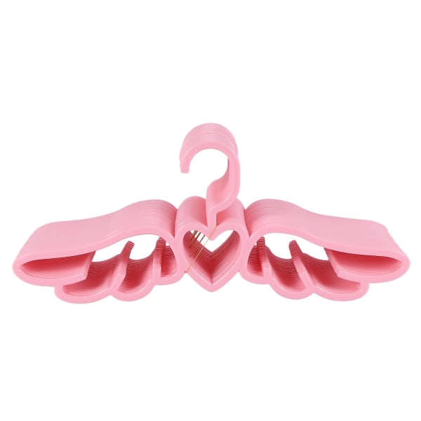 20 st Ny design Fly Angel Plast Klädskjorta Hängare, Söt Ganska rosa hjärta Scarf Underkläder Ha