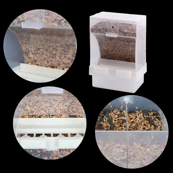 2 STK 450g Burfuglefoderautomat Automatisk Fuglefoderautomat Automatisk Fuglefrødispenser