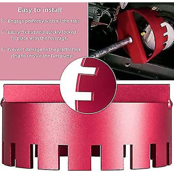 69800 Brændstofpumpe Socket Tool Lock Ring Fjernelsesværktøj Til Volvo S60 2001-2009, S80 1999-2006, V70 2001-2007, Xc70 2003-2007 Og Xc90 2003-2014-luckbaby