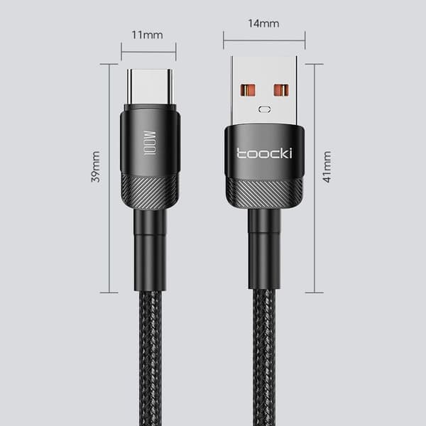 Mobildata kabel opladerkabel Black 2m