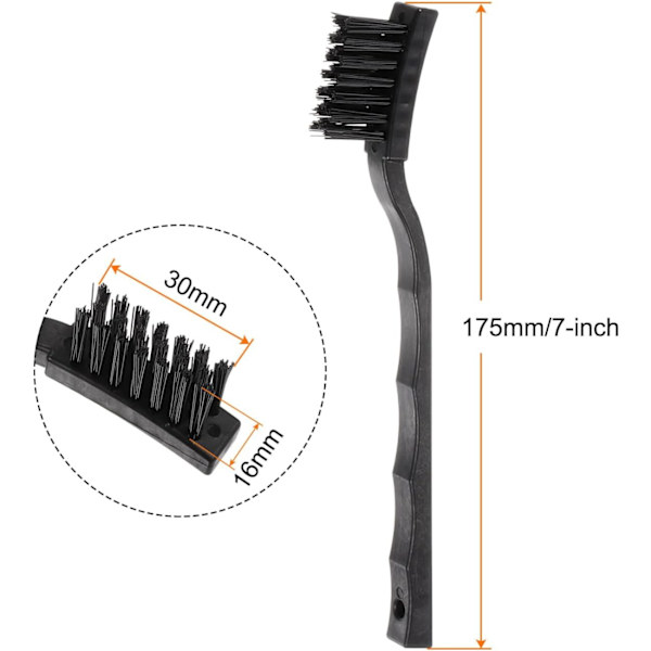 3 stk. Antistatiske Rengøringsbørster 16x30mm PV Plastik Ledende Børstehår Antistatisk ESD Børste til Rengøring af PCB Laptop Tastatur Blæser
