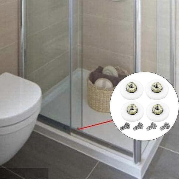 Glidande Dörrvals, Set Om 4 Duschvalsar, Duschvals, Duschdörr Ersättningshjul (19 Mm)