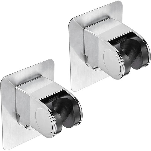 2 stk. håndbruserholder uden boring, justerbar brusehovedholder