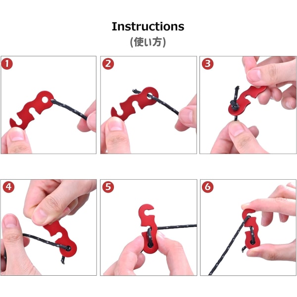 Alumiininen teltanaru kiristin, 12 kpl kevyt teltan kiristin, teltan köyden säätö, teltan köyden lukko, teltan tarvikkeet retkeilyyn, vaellukseen, telttailuun, ulkoiluun