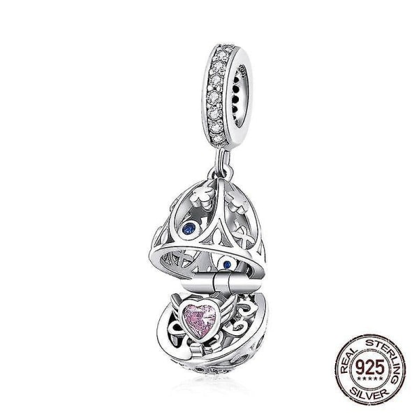 Easter Egg Beads Zircon Pendant Passer Pandora Armbånd & Halskæder Making 925