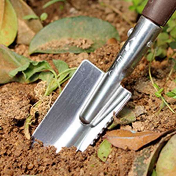 Sett med 3 mini hageverktøy, liten håndholdt spade, spade, rive, hagesett, barnas leketøy for sukkulenter, kaktus, urter, planter, plasthåndtak Plastic handle