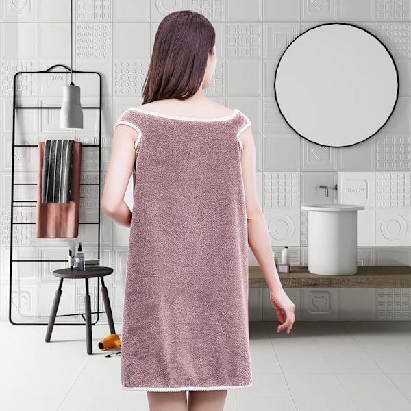 Varmt bærbart badehåndklæde wrap blødt fluffy meget vandabsorberende brusebad cover up kvinder badehåndklæde wrap