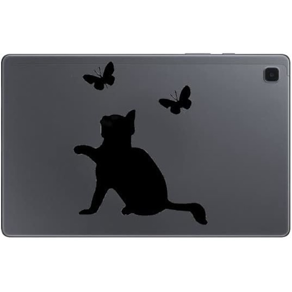 Sjove katte, der jager sommerfugle, klistermærker til lysafbrydere, kan også bruges på bærbare computere/tablets/biler, små klistermærker