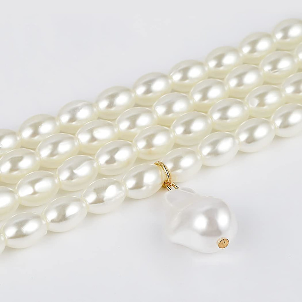Crday Vintage Perle Choker Halskæder Perle Perle Choker Kæde 20'erne Flapper Gatsby Gave