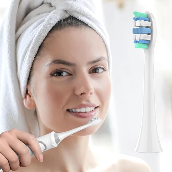 8 stk. erstatningsbørstehoder kompatible med Philips Sonicare erstatningsbørstehode 4100 6500 6100 7500 5300 1100