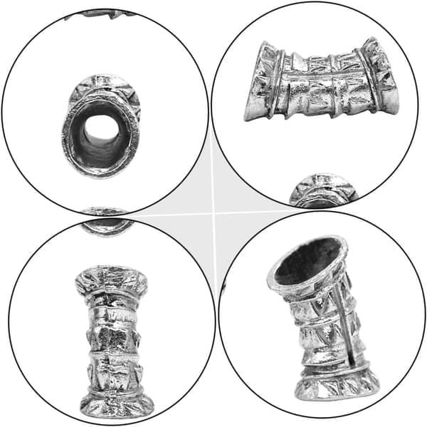 10 stk Retro Legering Hodeplagg Dreadlock Hodeplagg for DIY Smykker Tilbehør Hult Hårdekorasjon