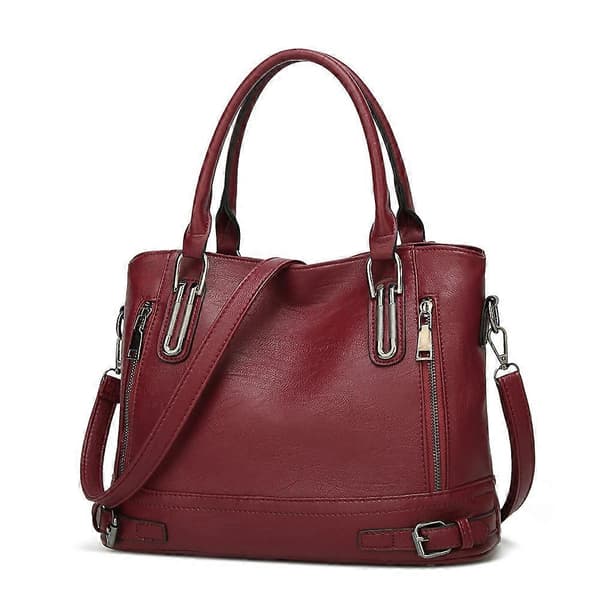 Stilfuld damehåndtaske med skulderrem black