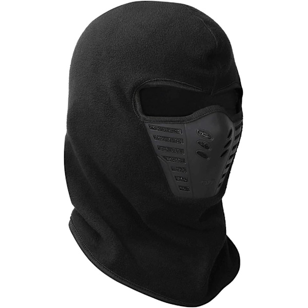 Balaclava til mænd - Airsoft maske - Ansigtsvarmer - Cykeltilbehør - Halsvarmer - Skimaske Balaclava - Ninja maske - One size - Sort