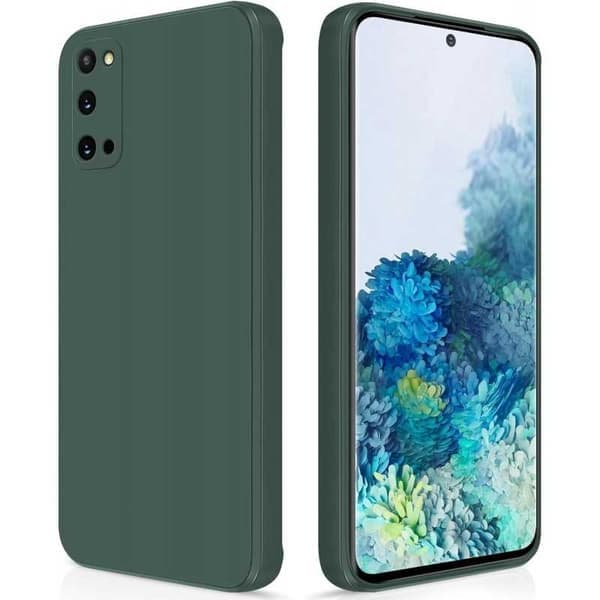 Samsung S20 Gummibelagt Mat Grøn Etui Kamerabeskyttelse Flydende - Grøn